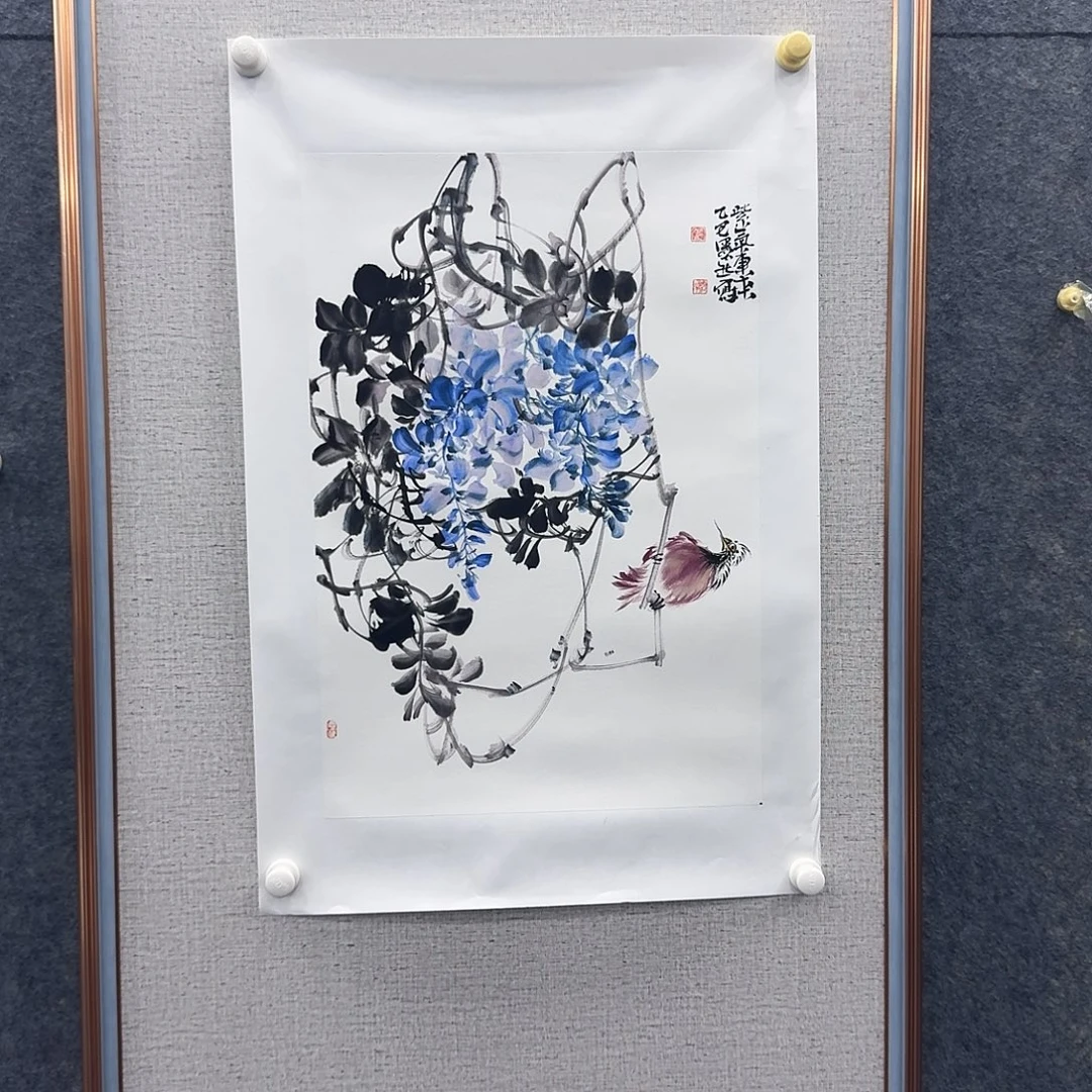 国画国画亲笔手绘原创