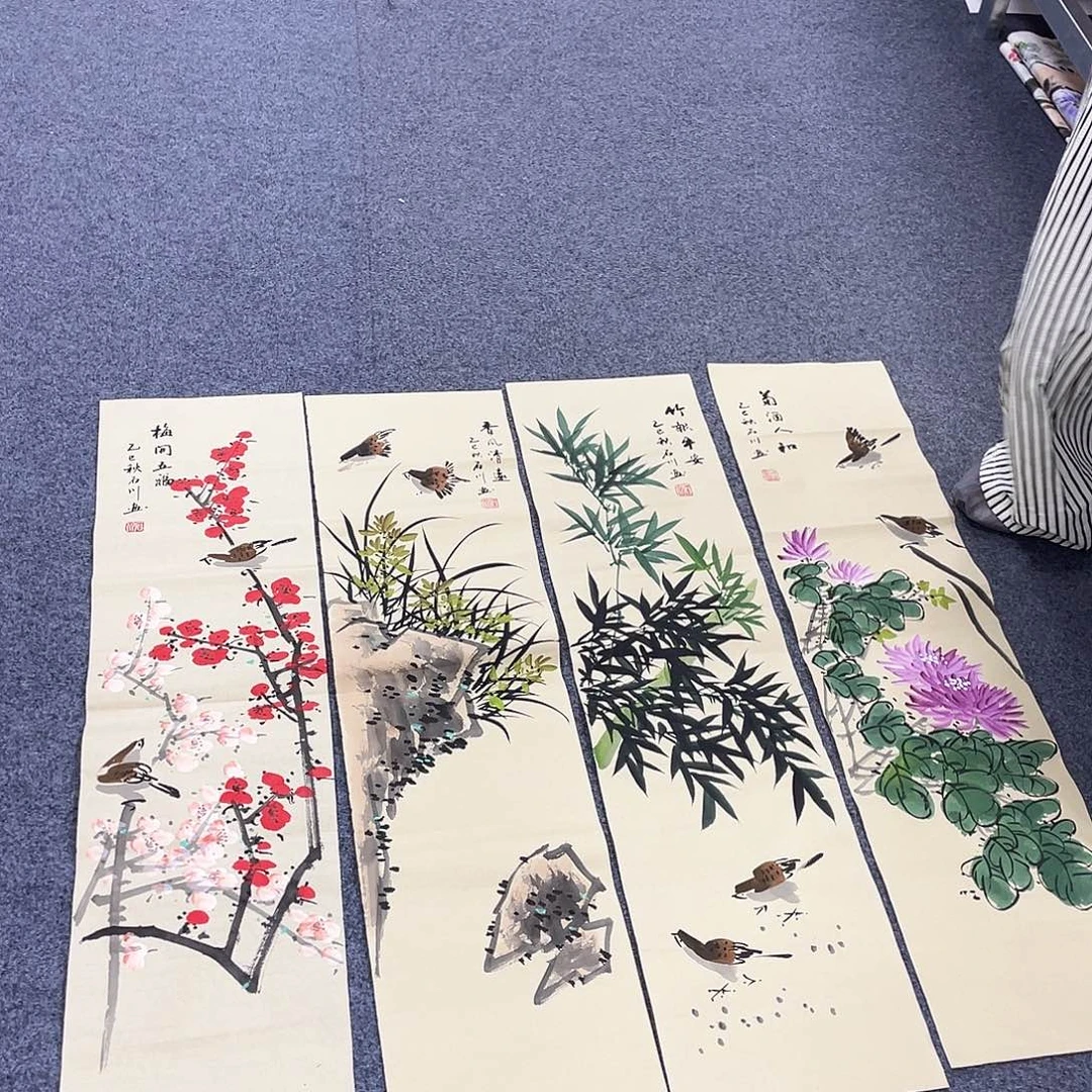 国画作品小姐姐放漏…