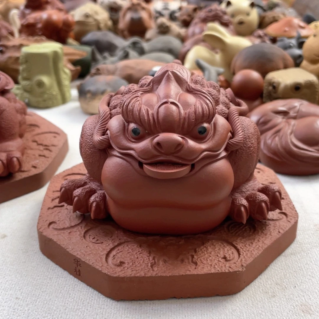 【闪购商品】紫砂茶宠@****跑紫砂金蟾