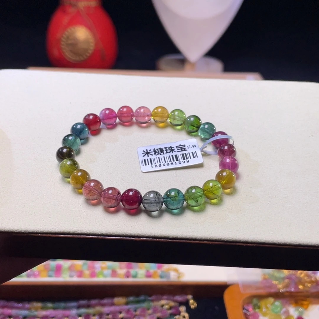 碧玺手链未镶嵌A25碧玺手串