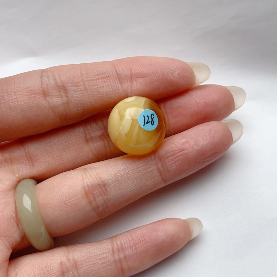 蜜蜡裸石未镶嵌*️**蜜蜡圆珠 思思