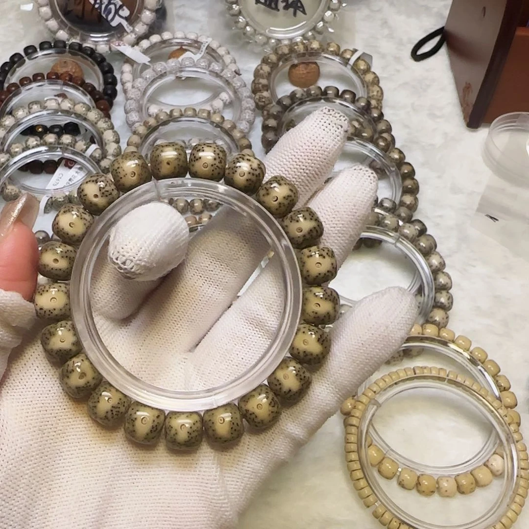 星月菩提手串不**夜星月菩提石玉单凤