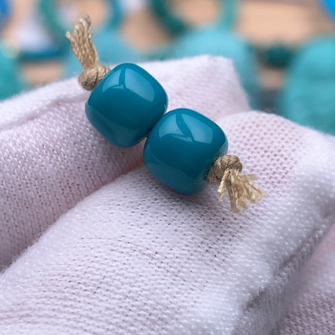 未镶嵌绿松石珠宝奇石7mm