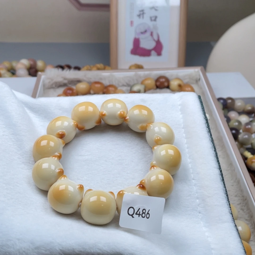 是***.吊坠菩提根/象牙果Q486牙果猫头20mm一串通货