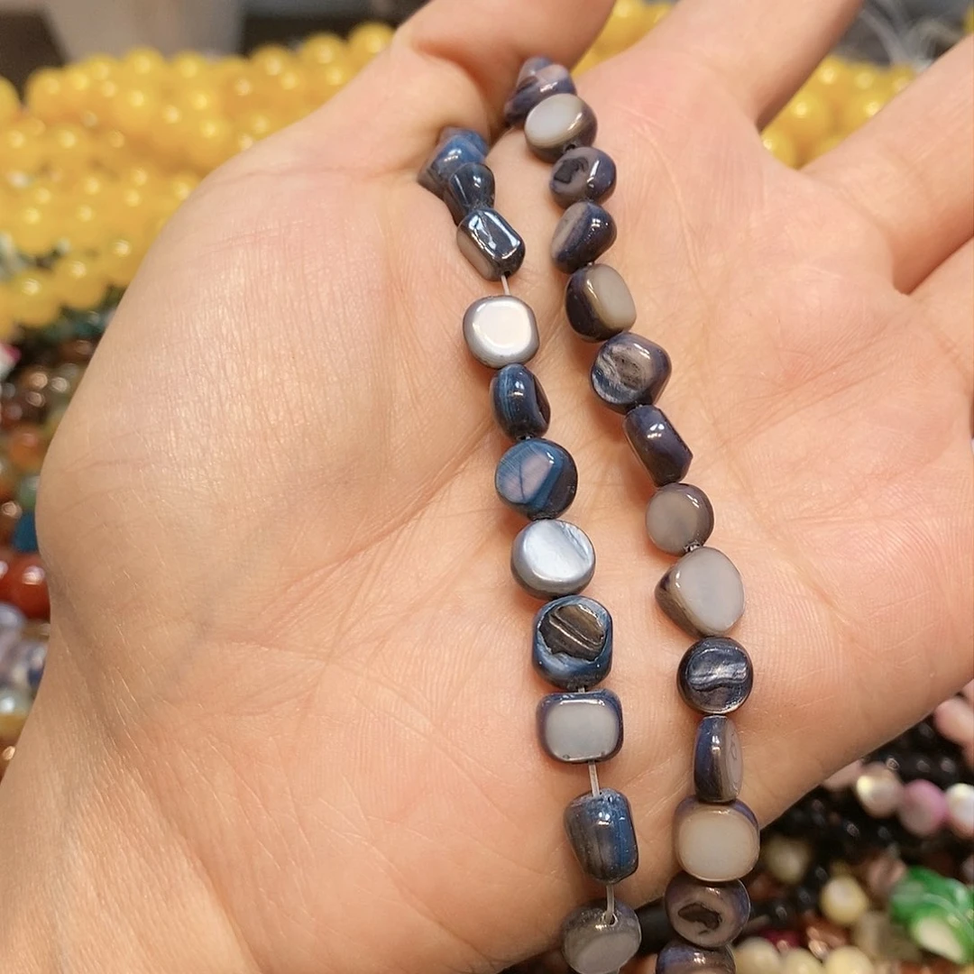 散珠玛瑙/玉髓贝壳2条