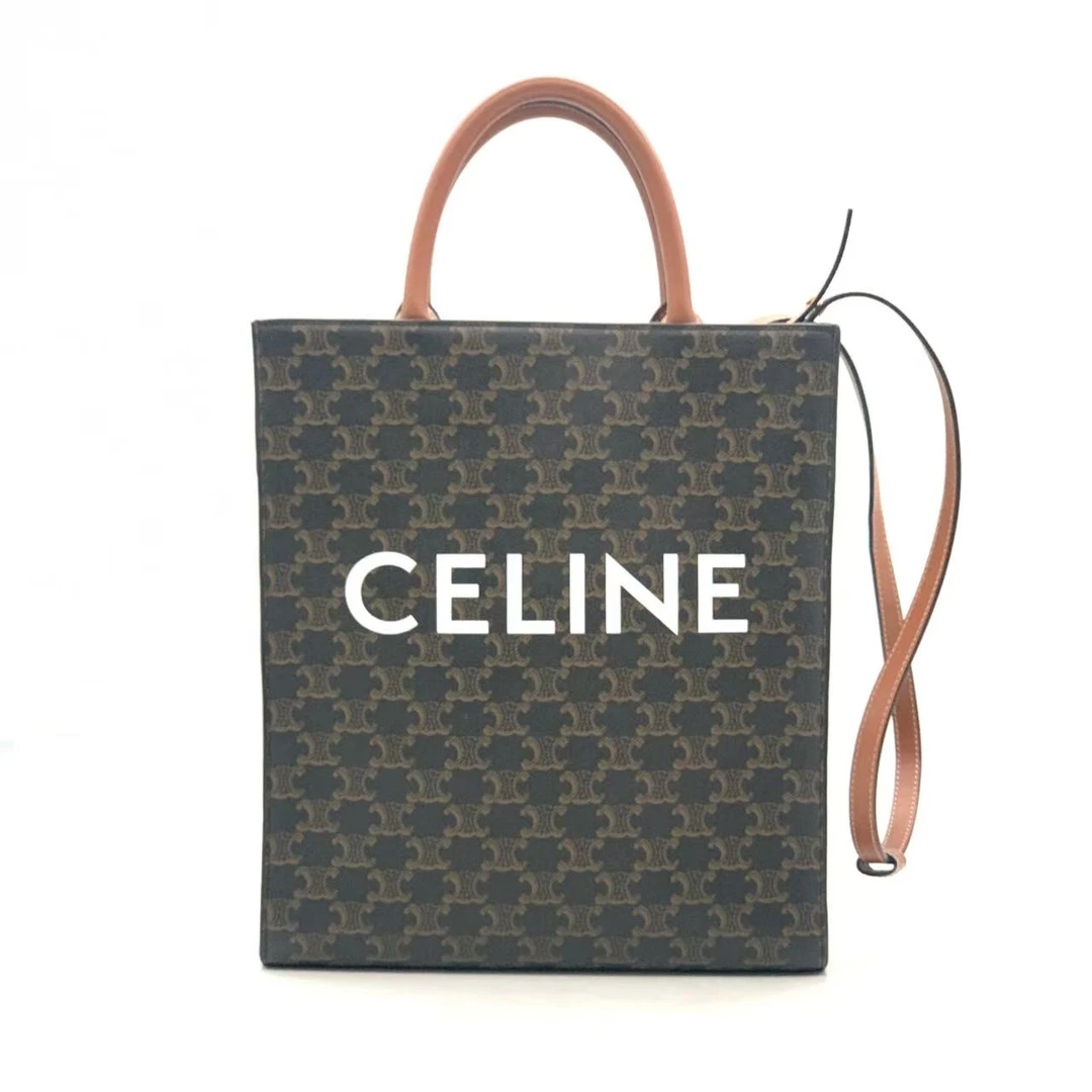 99新 Celine/思琳 【安则专属】棕色凯旋门中号琴谱包