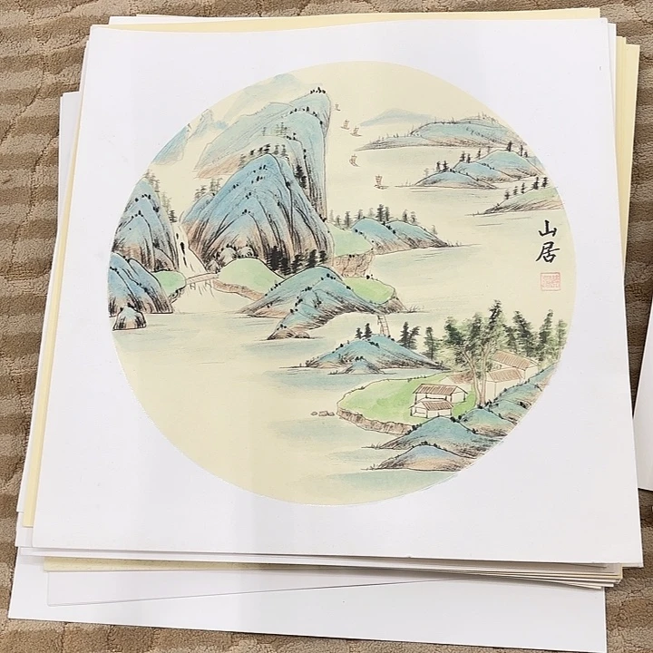 国画花鸟等图案和50.50