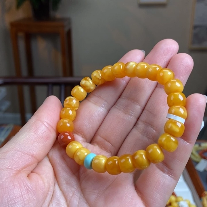 琥珀手链未镶嵌蜜蜡手串9