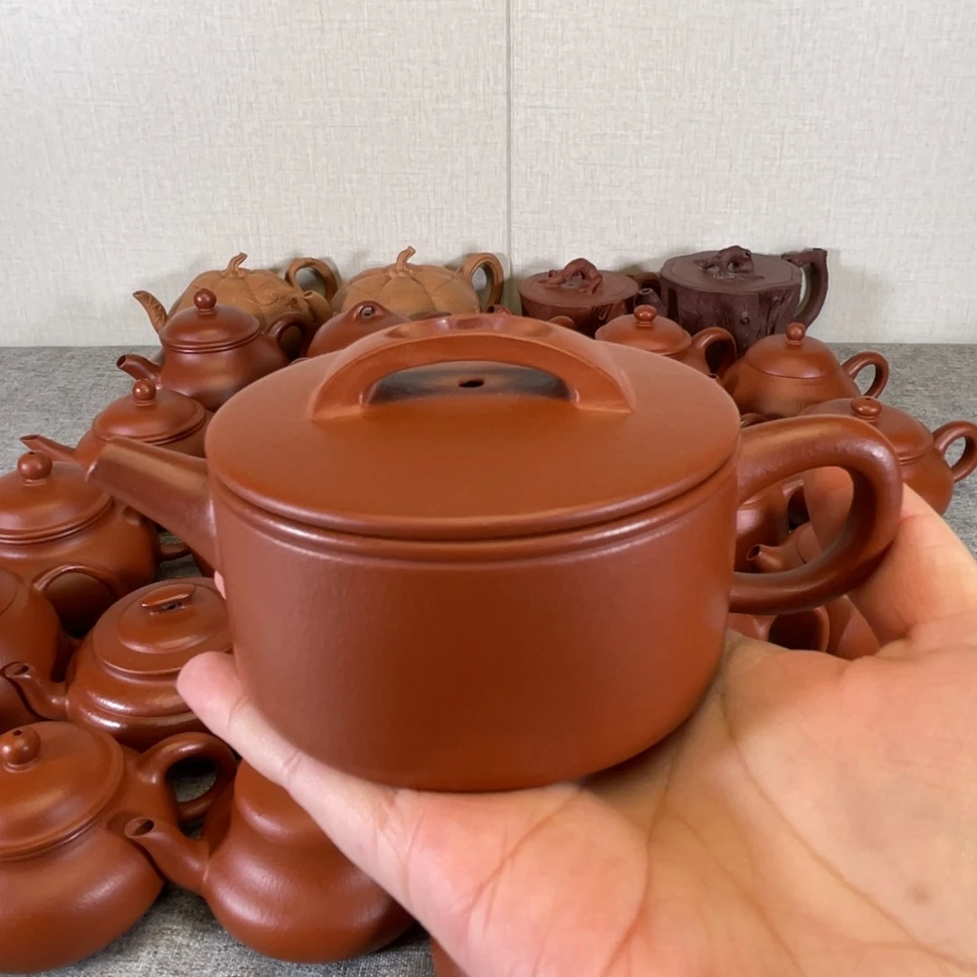 茶壶紫砂朱泥全手工120毫升