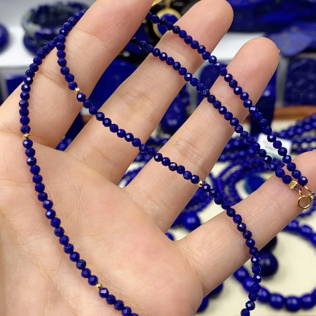 青金石颈饰18K金镶嵌