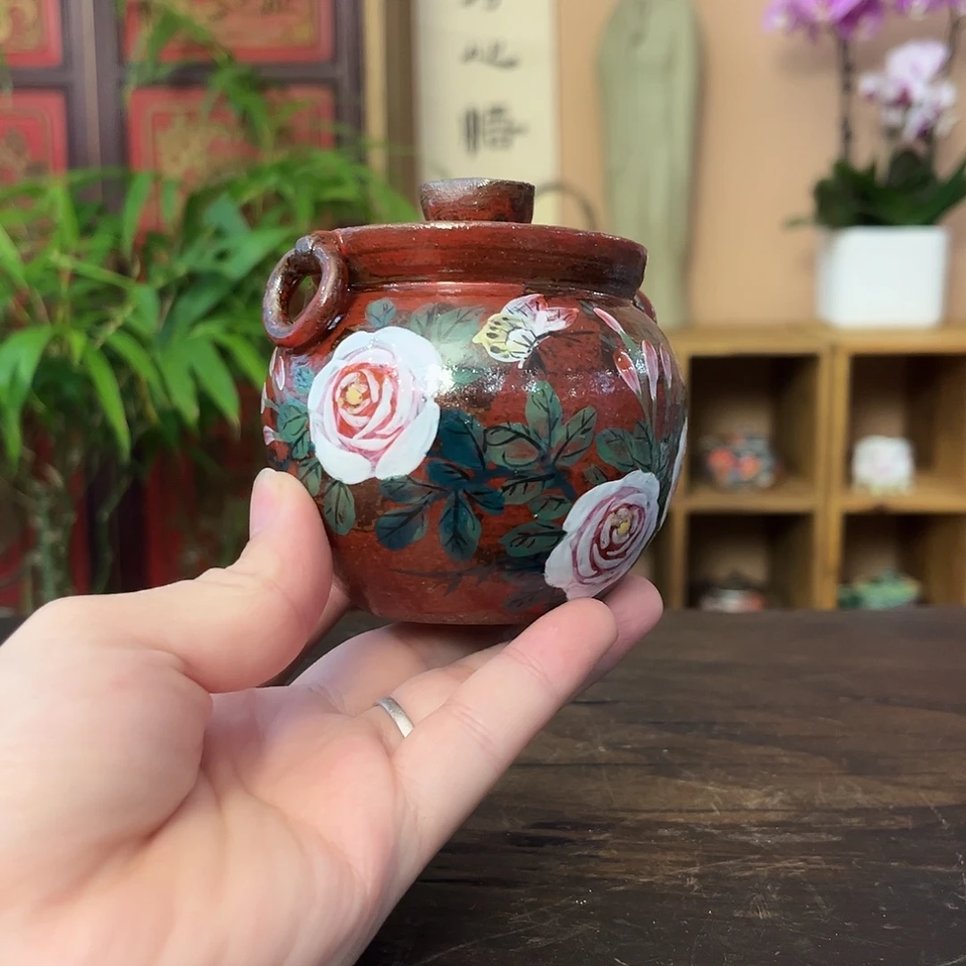 柴烧手工手绘陶瓷