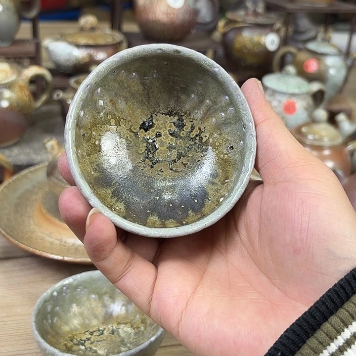 柴烧杯 窑底杯  柴烧清仓福利