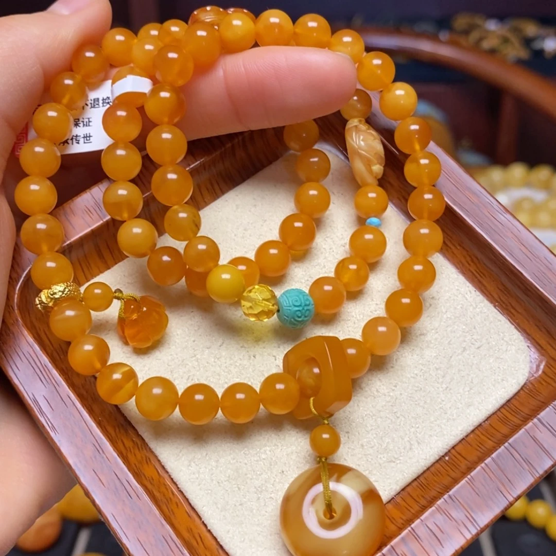 【闪购商品】蜜蜡手链未镶嵌手串