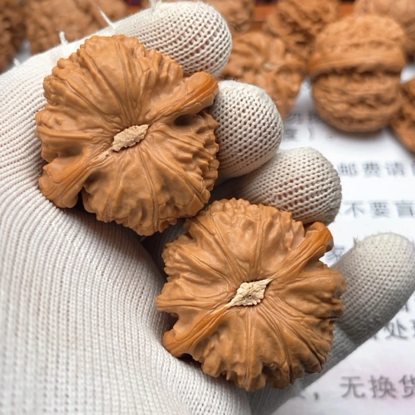 【闪购商品】把件文玩核桃40白狮子