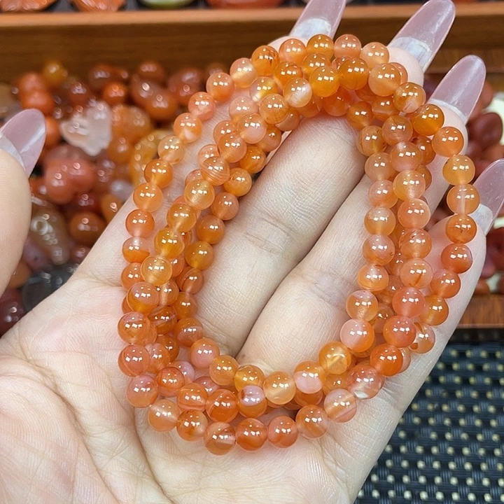 南红玛瑙未镶嵌颈饰多圈