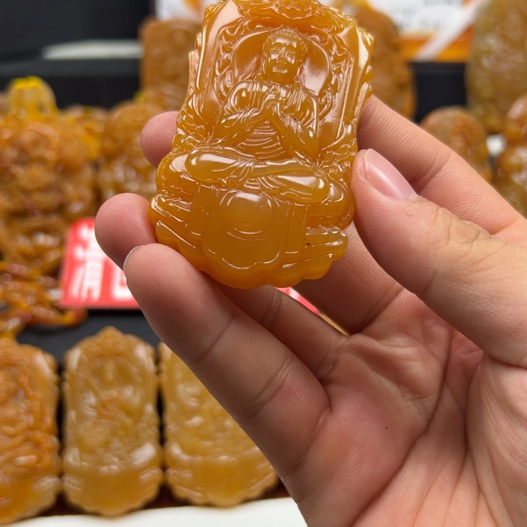 石英质玉（黄龙玉）未镶嵌多样性发货，发其一
