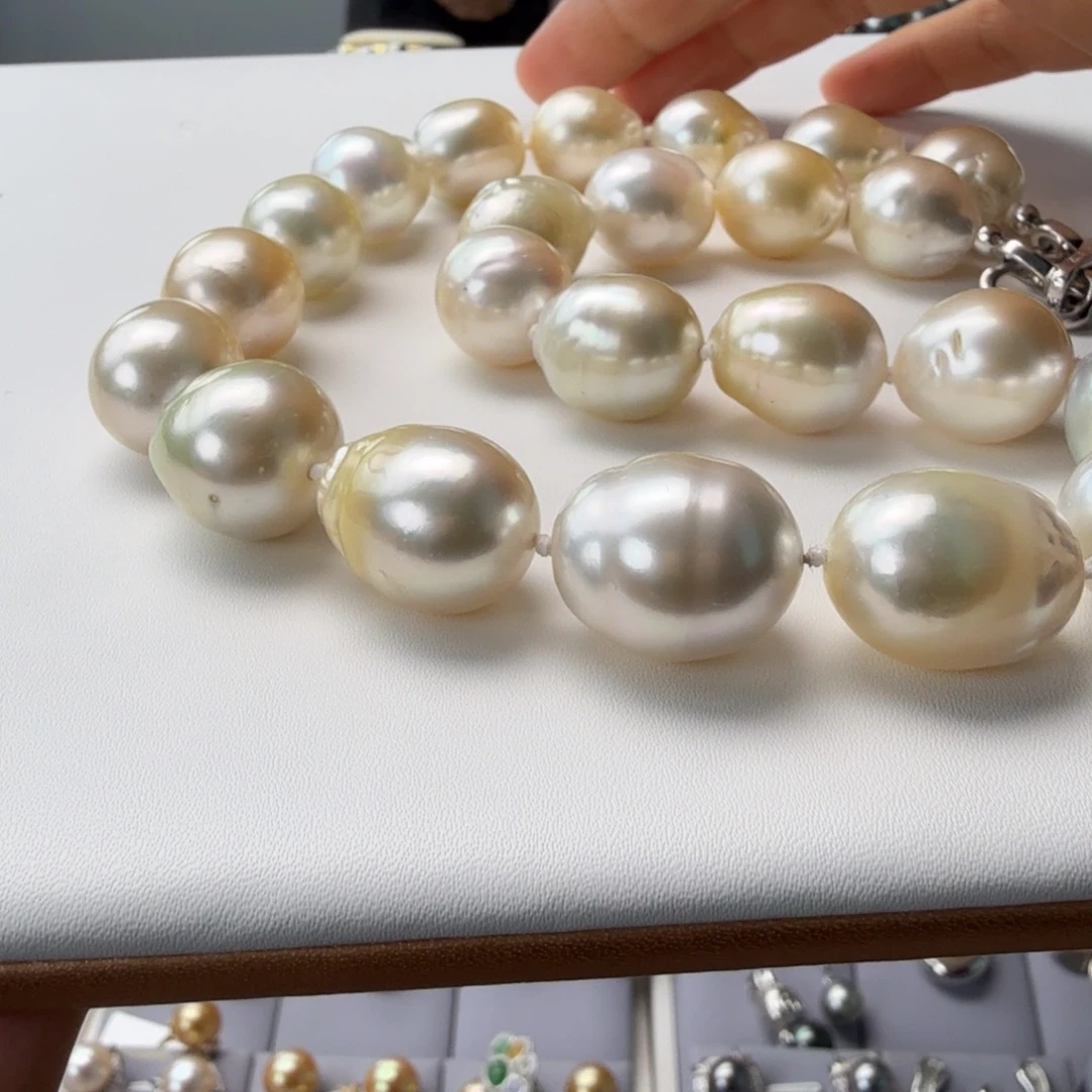 颈饰海水珍珠银S925镶嵌
