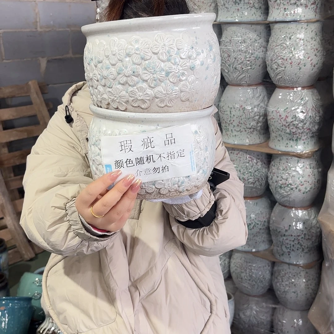 红陶瑕疵高14/20两个