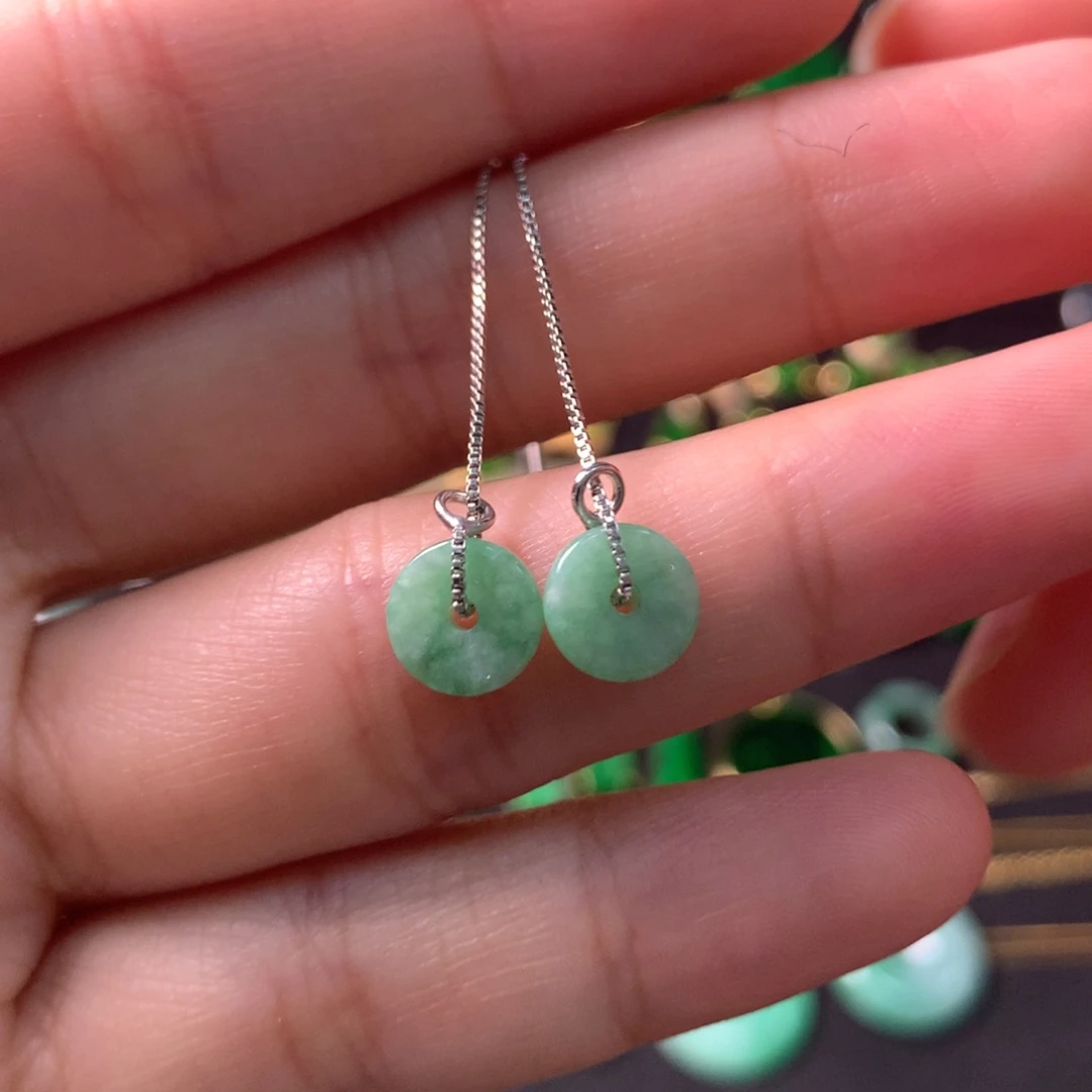 翡翠未镶嵌吊坠(不含链)有纹裂