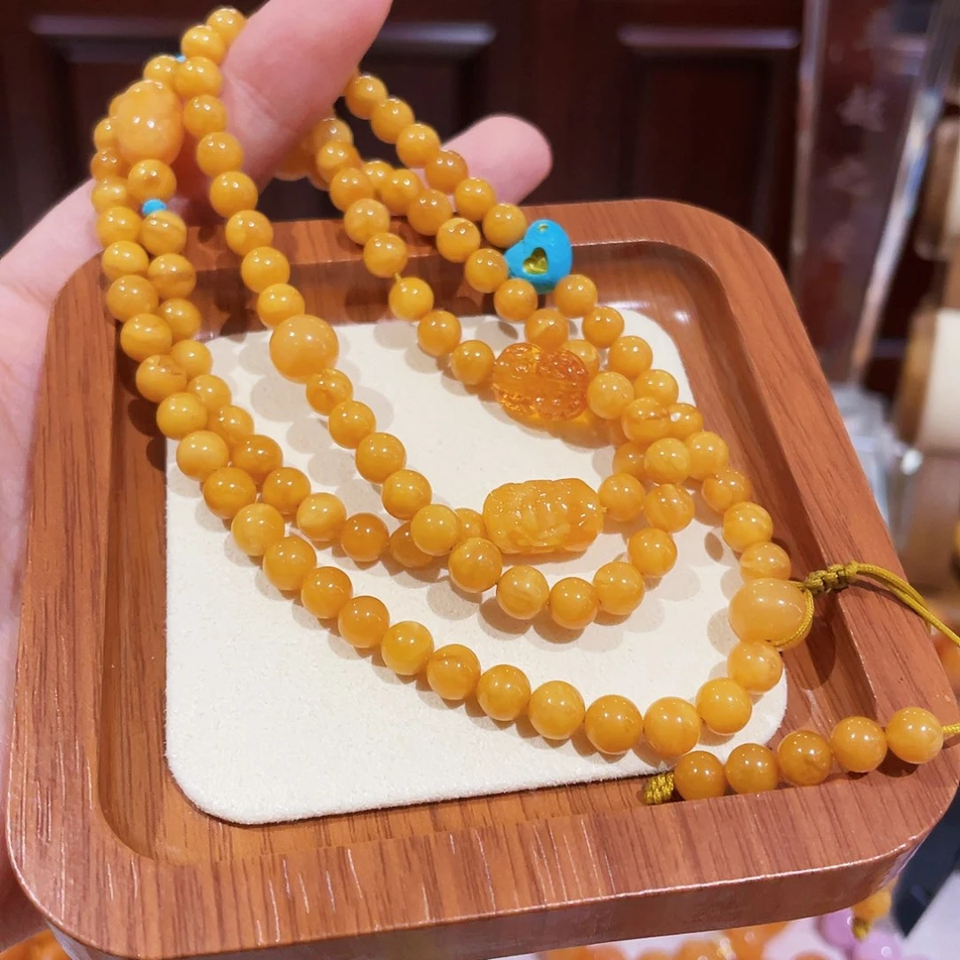 蜜蜡未镶嵌手链手串