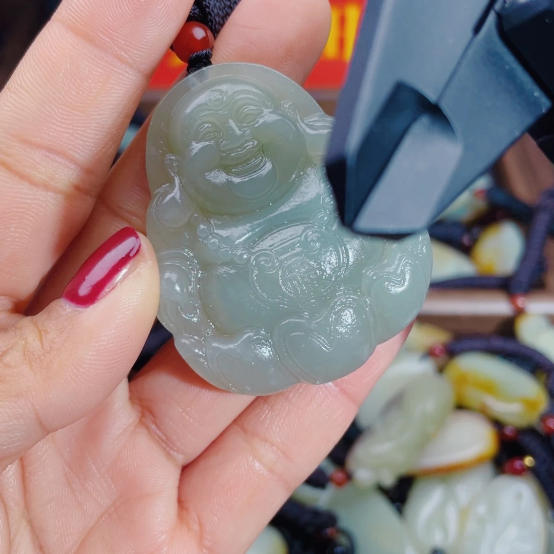 和田玉未镶嵌颈饰拍一发一