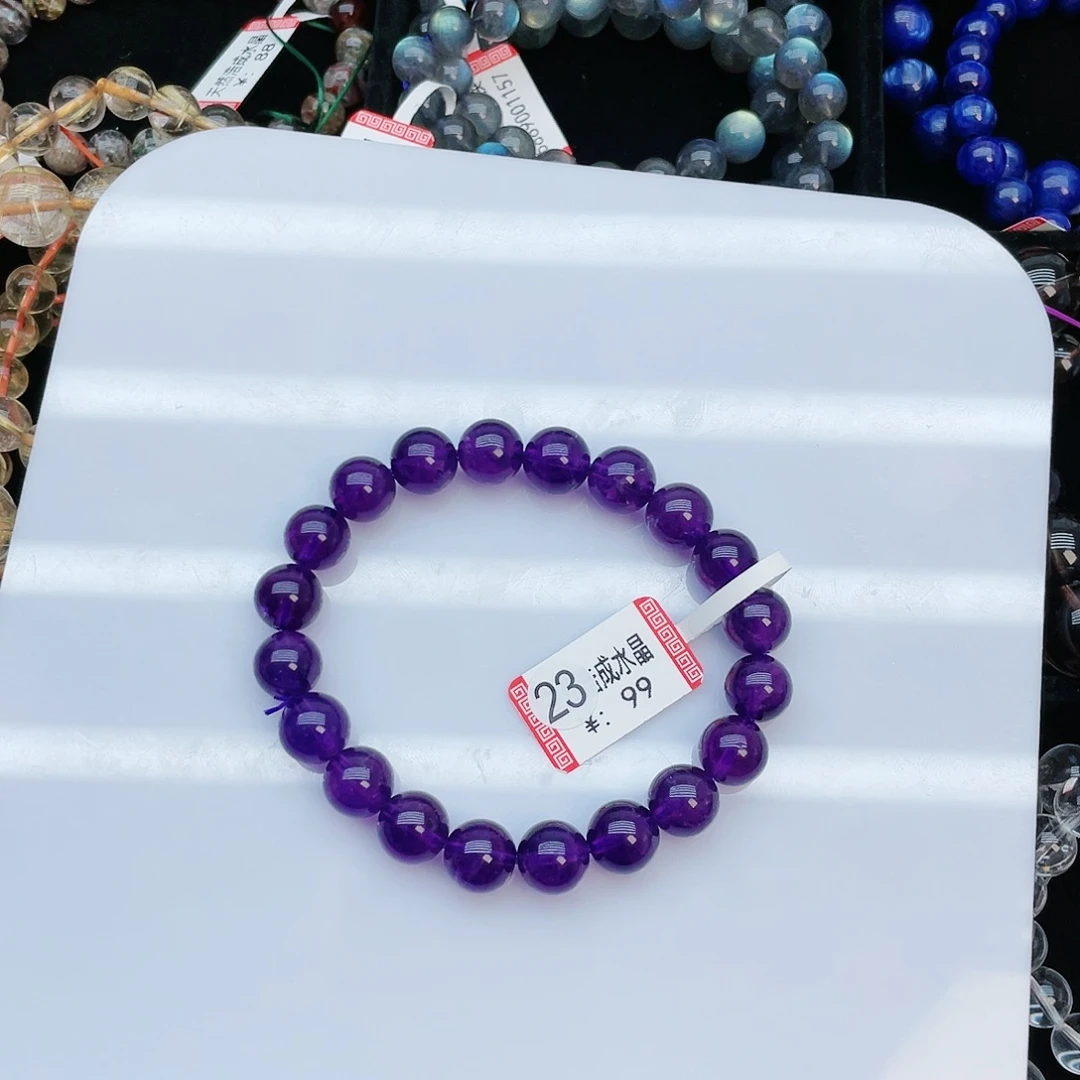 水晶手串未镶嵌紫水晶