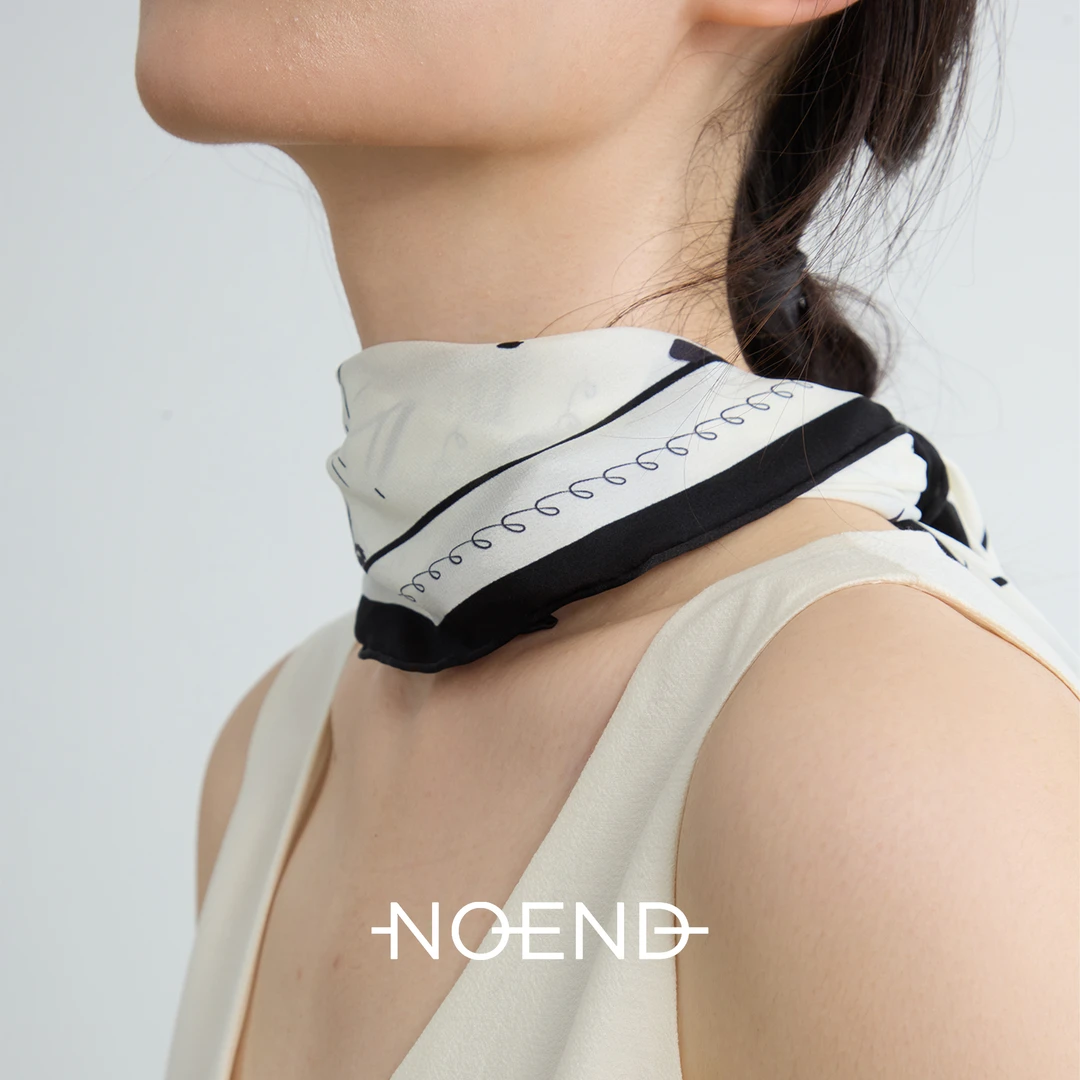 25SS 【夏日限定 动物园奇幻印花】100%桑蚕丝多用法丝巾头巾