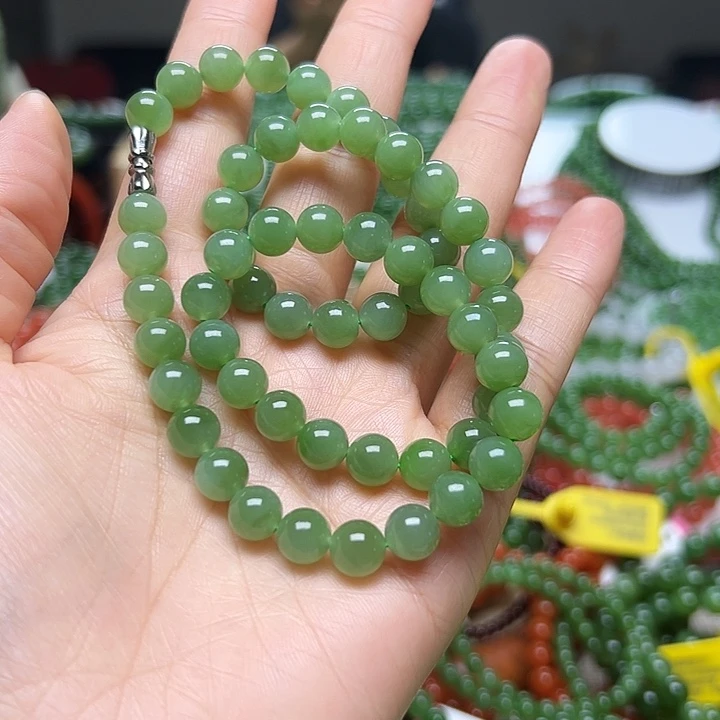 和田玉（碧玉）未镶嵌手串