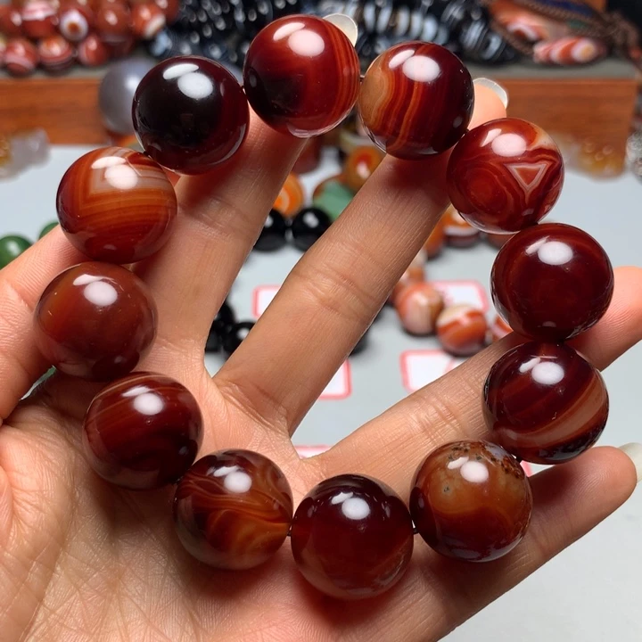 未镶嵌手链玛瑙/玉髓罗*