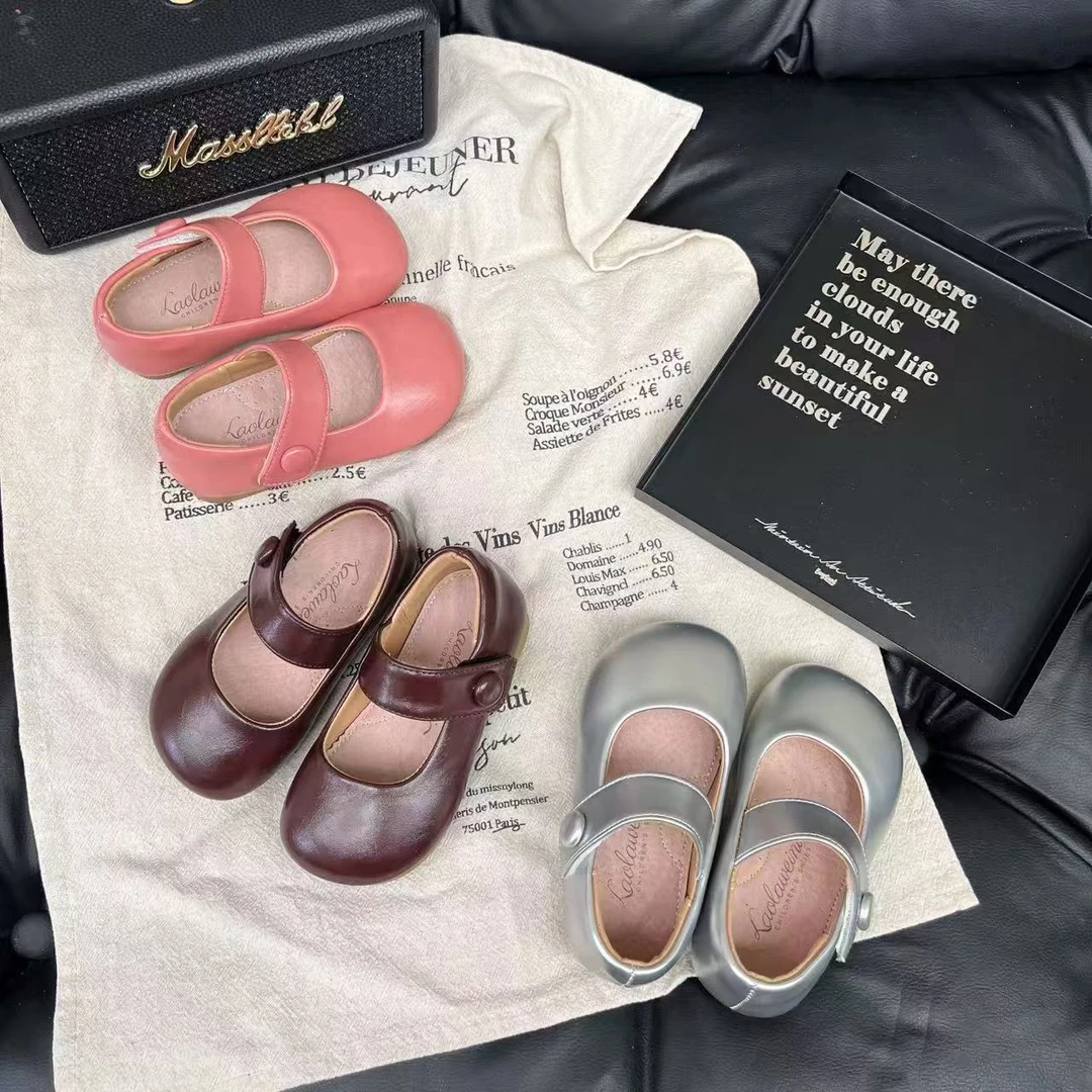 儿童玛丽珍单鞋女童皮鞋2025秋季新款中小童宝宝公主鞋软底豆豆鞋