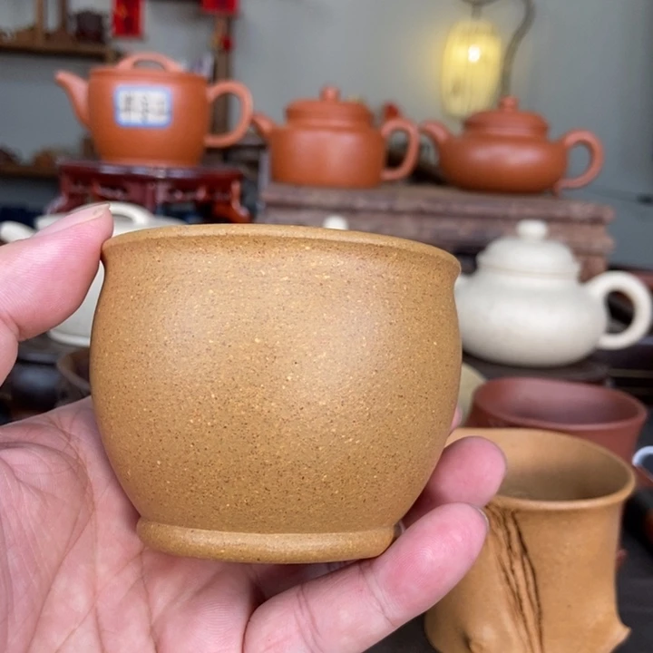 茶壶紫砂原矿黄金段泥主人杯