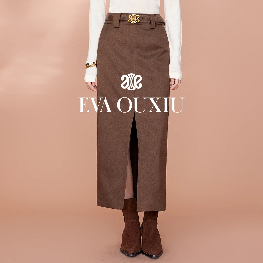 【诗语专属】EVA OUXIU/伊华欧秀半身裙E35AQ1100