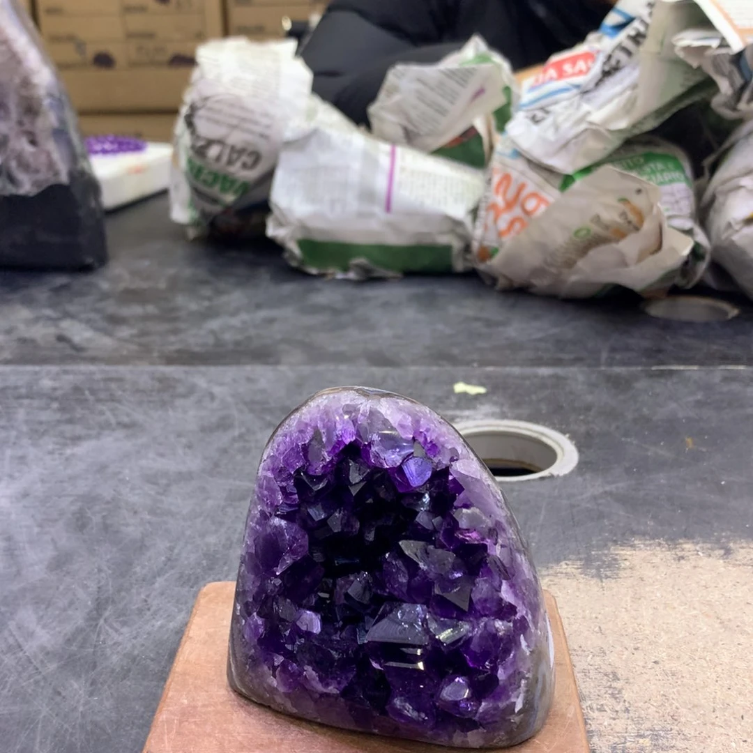 水晶摆件未镶嵌紫晶145