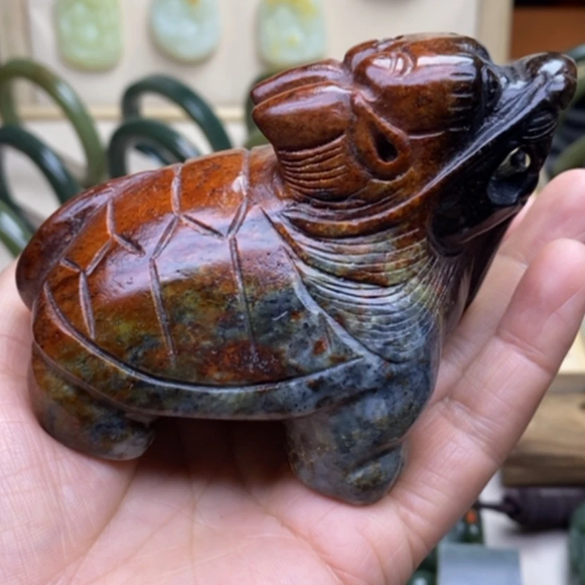 【闪购商品】透闪石质玉手把未镶嵌语*