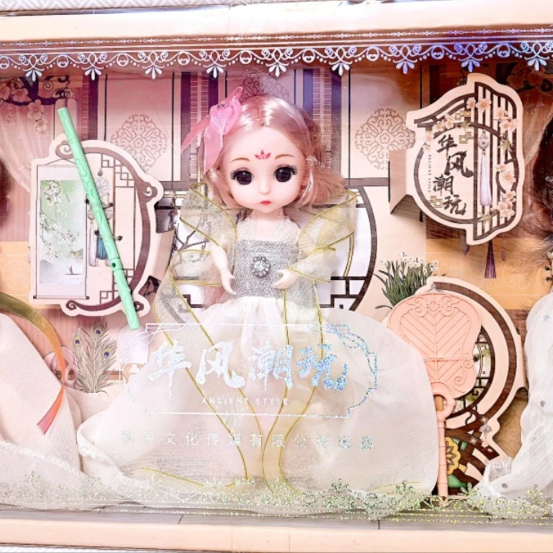 换装新款娃娃雪儿套装礼盒玩具女孩洋娃娃公主过家家古装生日礼物