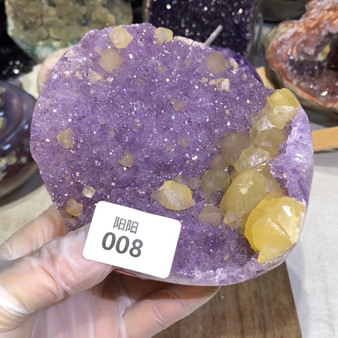 水晶大型摆件（非配饰）未镶嵌方解石