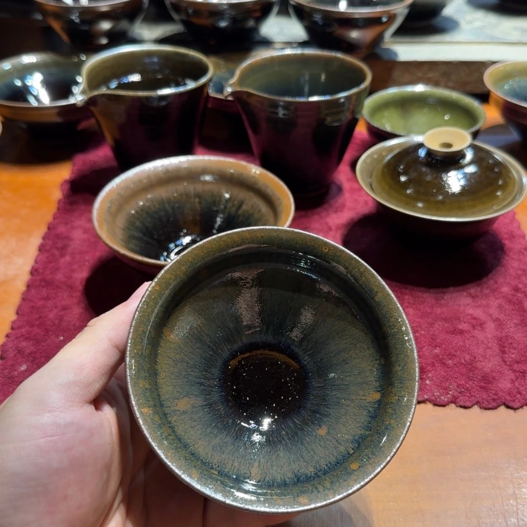 千***阳茶盏通天龙窑蓝兔兔