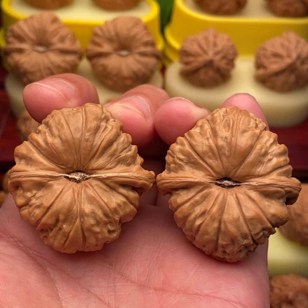 把件文玩核桃精品凹底南瓜墩41