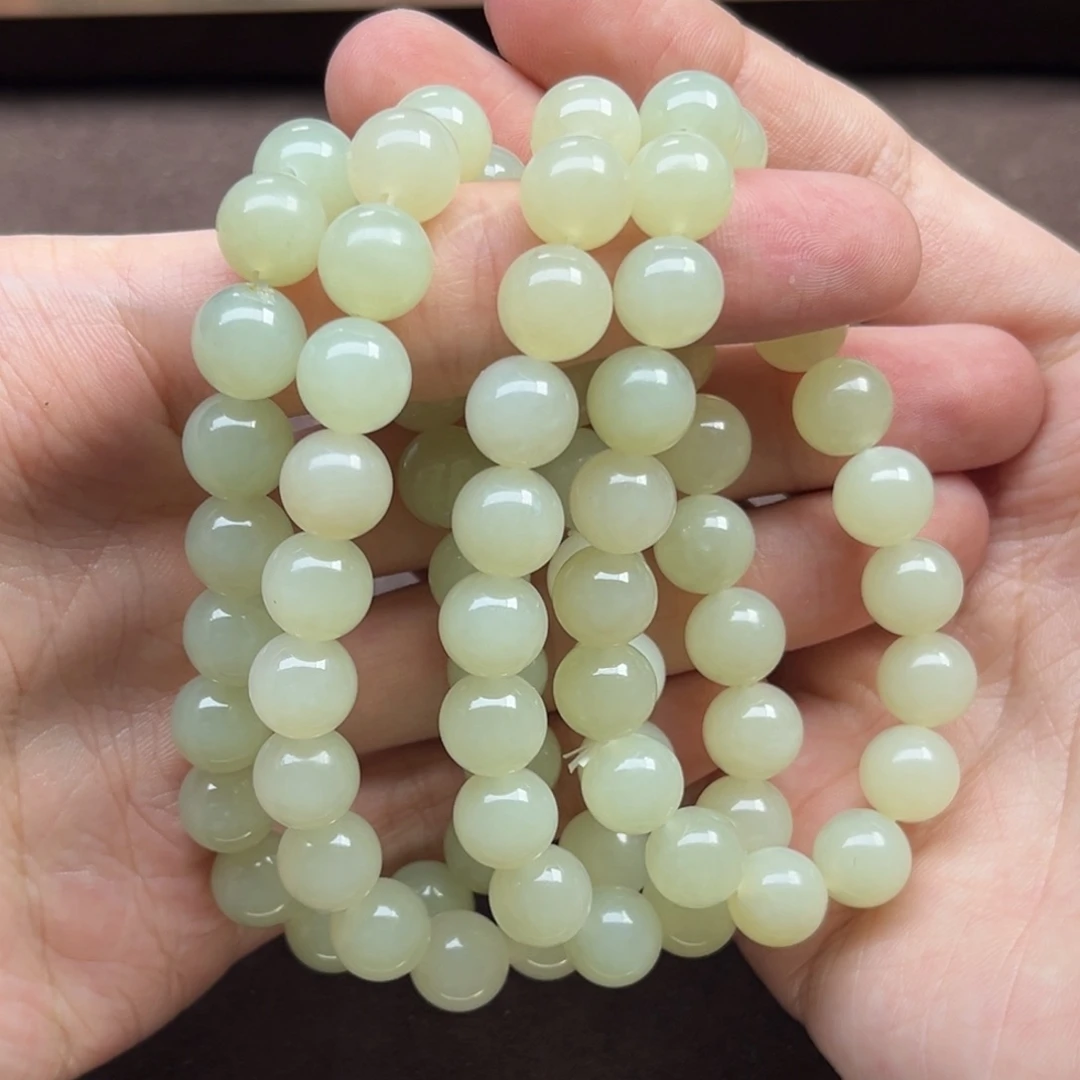 手链未镶嵌和田玉且末料卡10手串多样性发一