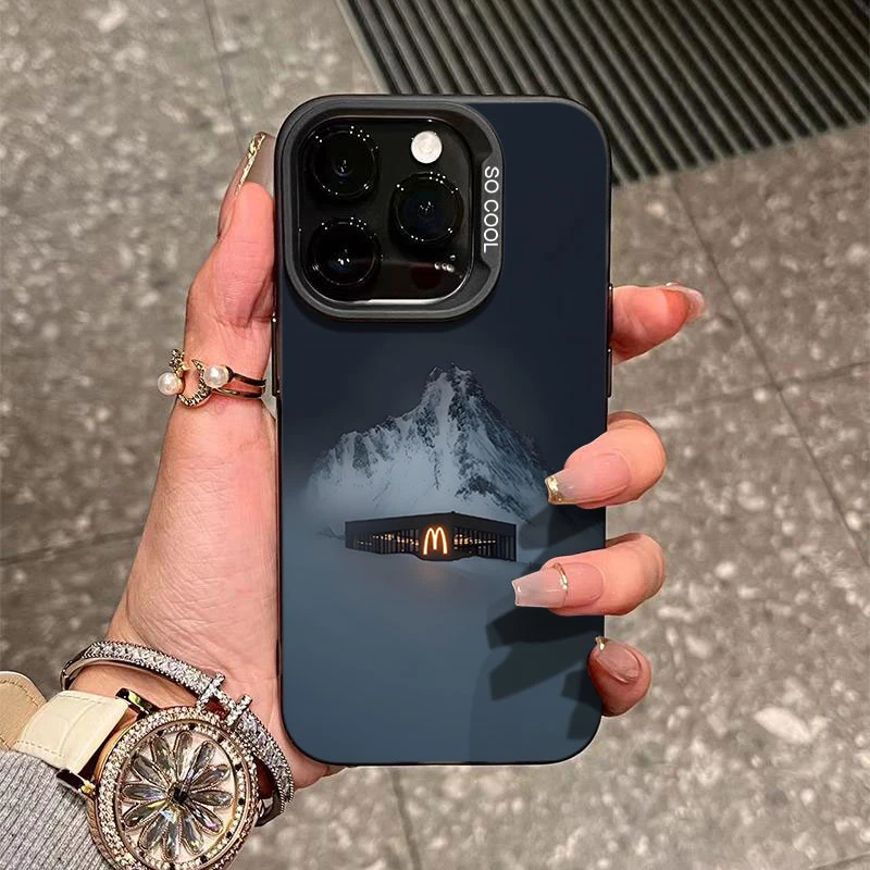 麦门雪山适用苹果16/15手机壳iphone14Promax元气13软壳12防摔11x