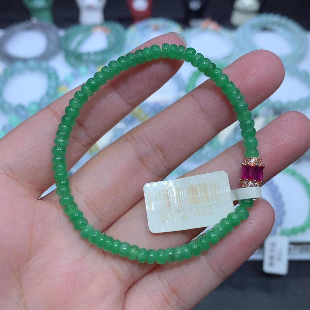 翡翠未镶嵌手串天然