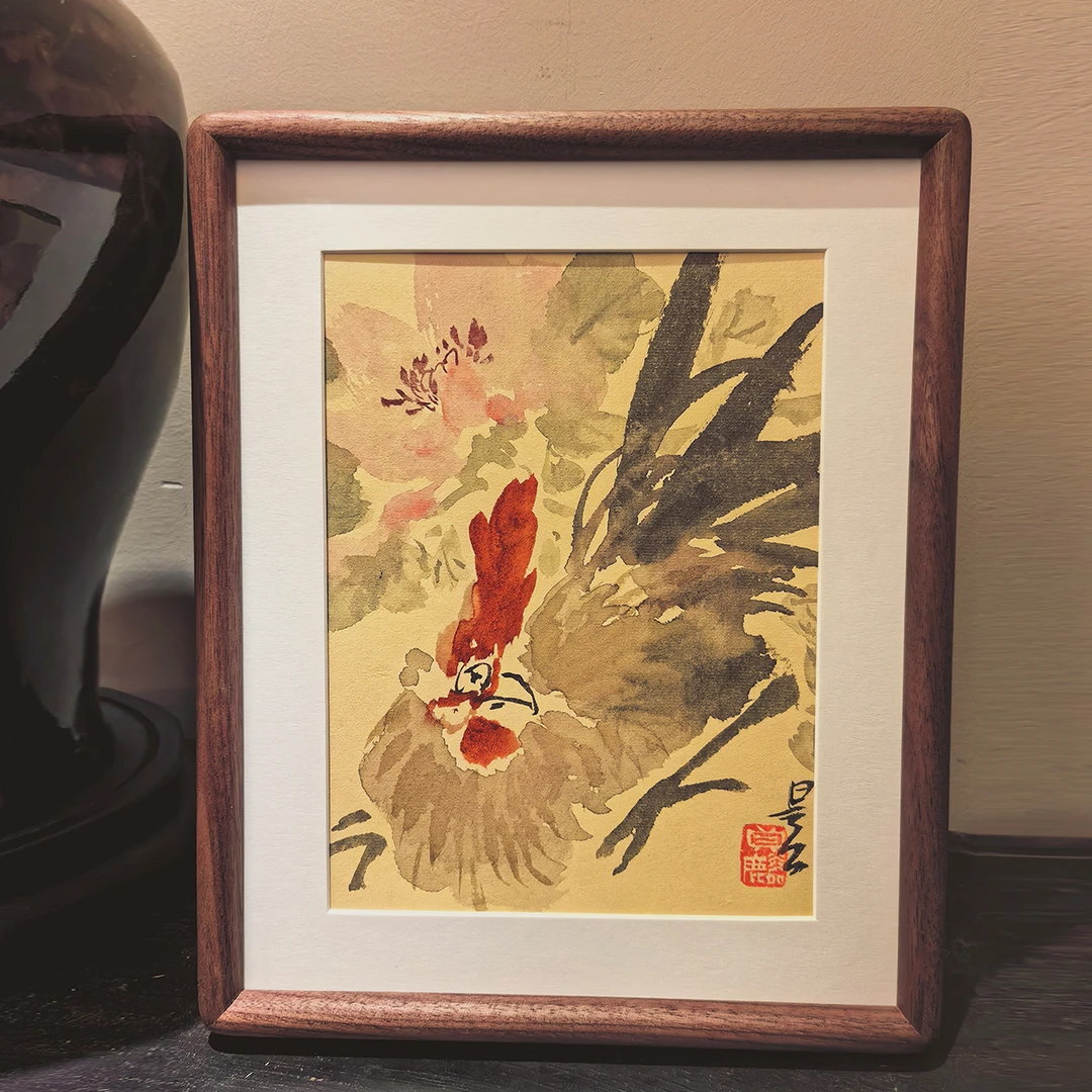 刘贞麟老师国画作品摆台艺术品