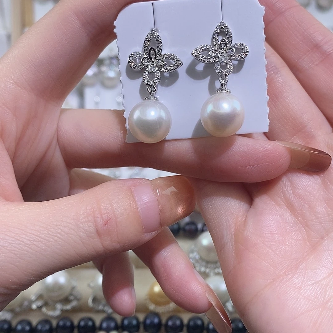 未镶嵌淡水珍珠耳饰w11.5