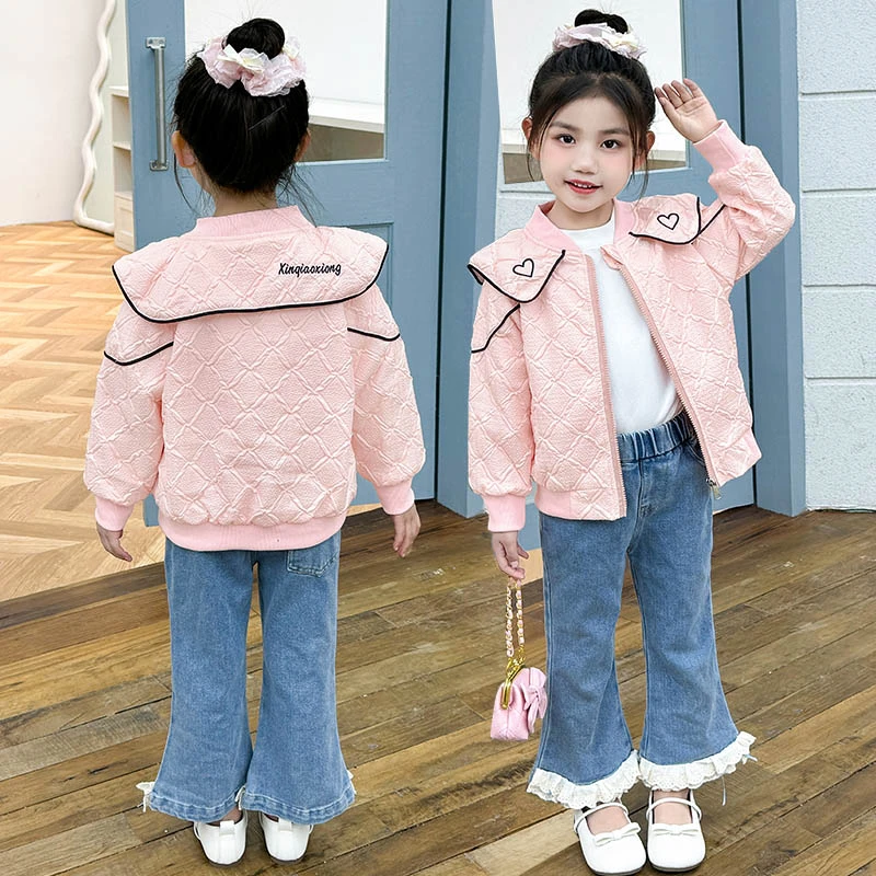 女童秋装外套初秋衣服薄款炸街网红洋气时髦上衣宝宝春秋款棒球服