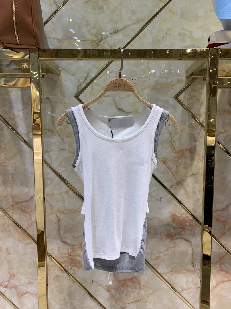 黛蜜儿2025新款假两件背心