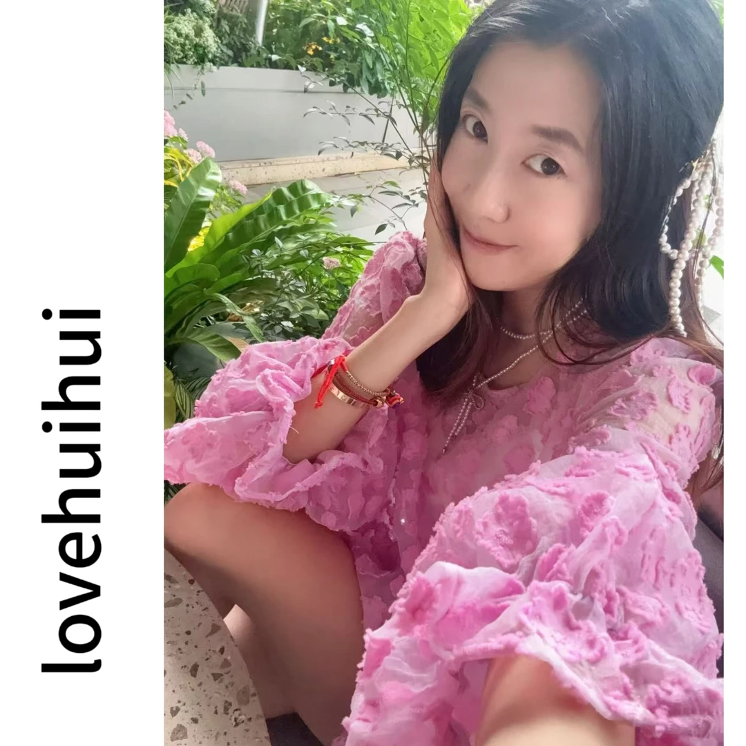 lovehuihui《星海辰花·季风旅程》韩版甜美圆领长袖宽松上衣