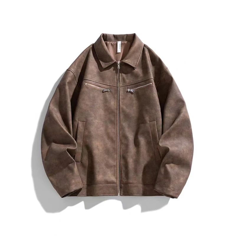 RR002    皮衣男6521美式休闲复古日系百搭欧美ins街头春秋外套