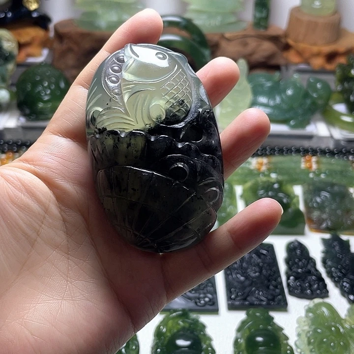 蛇纹石玉未镶嵌手把