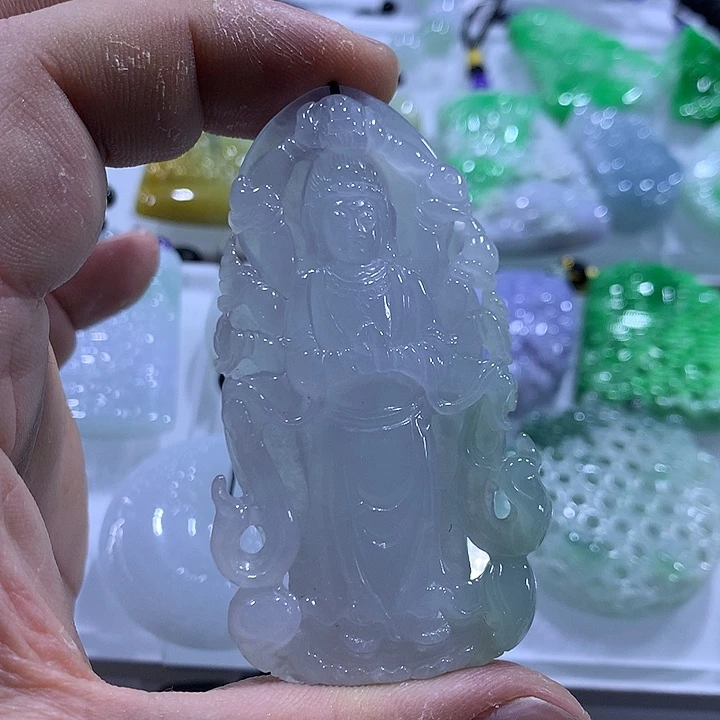 翡翠未镶嵌颈饰天然翡翠A货吊坠