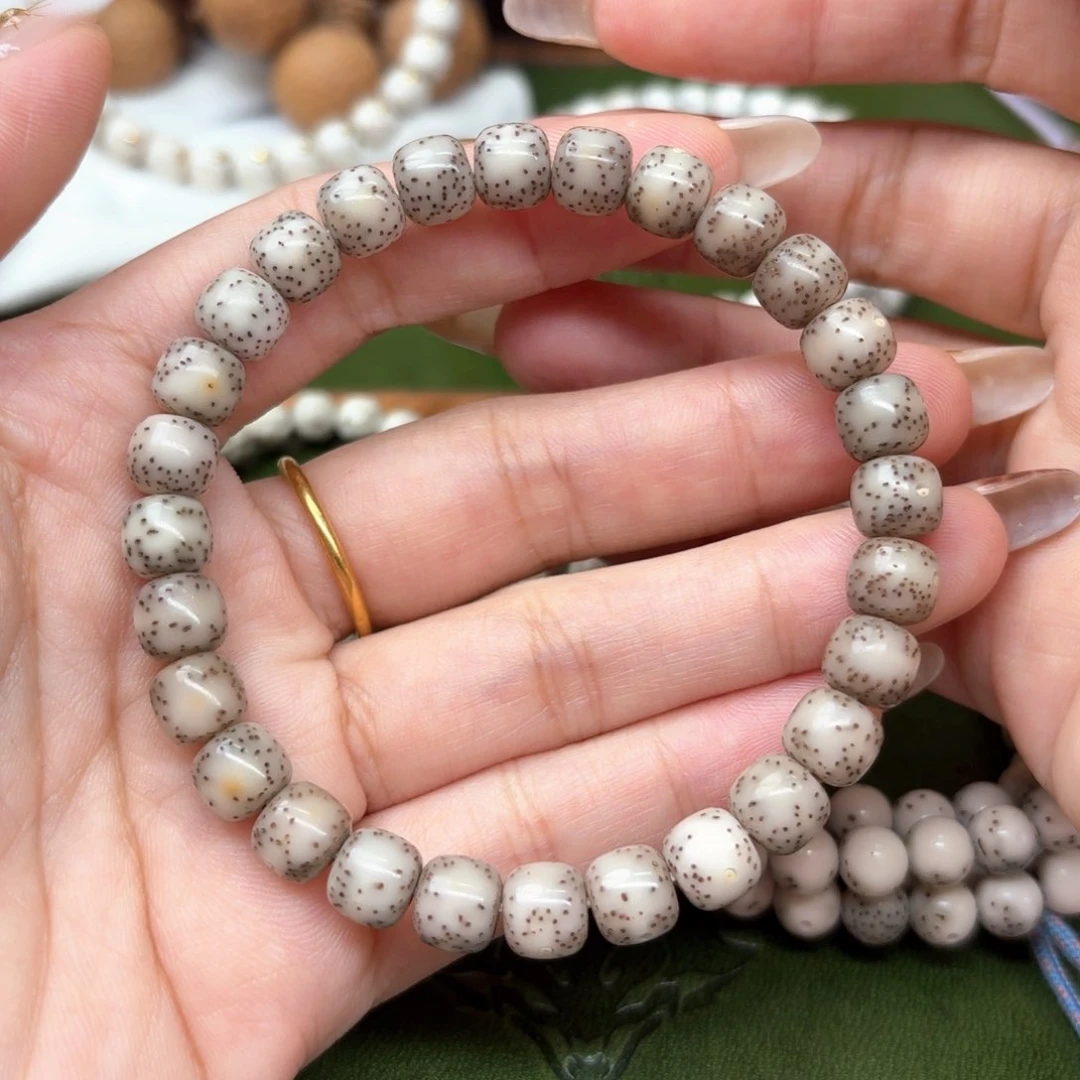 星月菩提手串⚠️漏⚠️78老型❗️玉化小冰糖石玉料❗️
